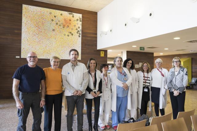 L’art abstracte arriba a la sala d’espera d’Urgències de l’HUB gràcies a la donació de Ferran Garcia Sevilla