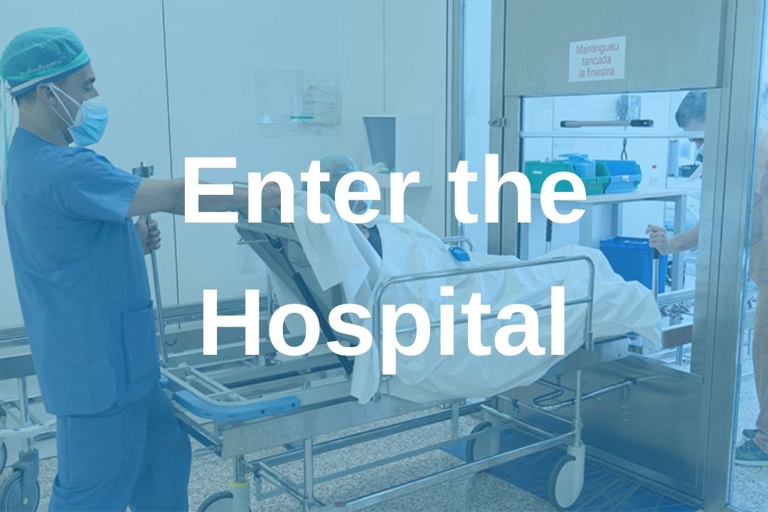 enter the hospital