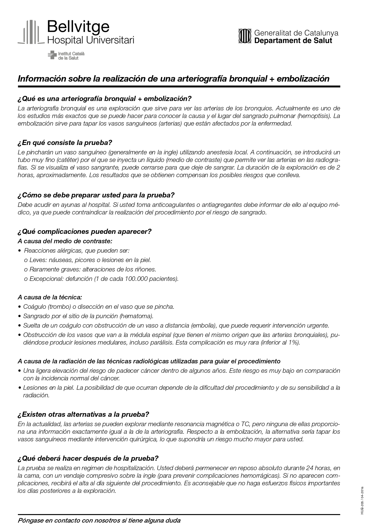 Arteriografia bronquial