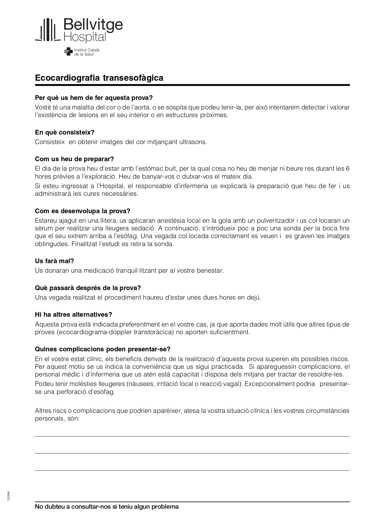 full informatiu Ecocardiografia transesofàgica