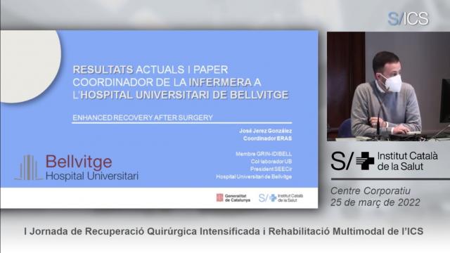 Presentació del programa ERAS a l'Hospital de Bellvitge per José Jerez