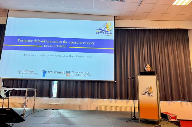 La Dra. Júlia Benítez contribueix amb dues comunicacions al congrés europeu de cirurgia de la mà a Rotterdam