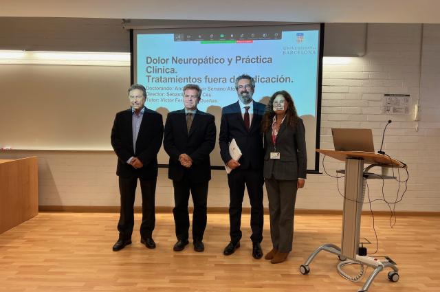 Presentació de la tesi doctoral sobre el dolor neuropàtic i els tractaments fora d’indicació del Dr. Ancor Serrano