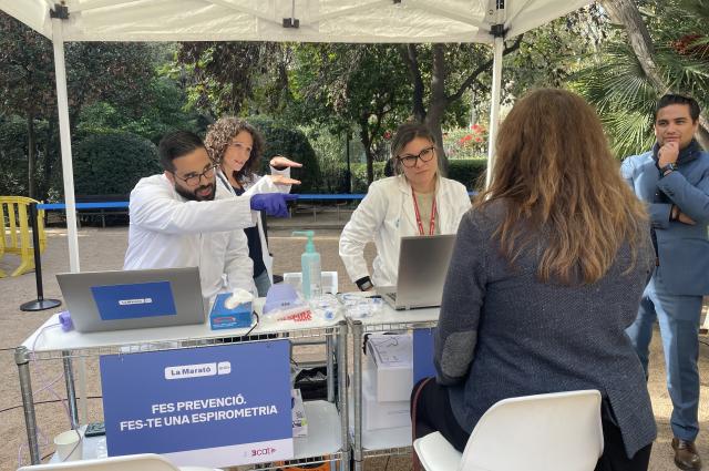 Professionals de l’Hospital de Bellvitge, protagonistes a la presentació de La Marató de 3Cat dedicada a les malalties respiratòries