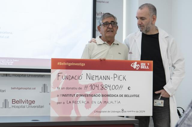 La Fundació Niemann-Pick dona prop de 105.000 euros per continuar amb l’assaig clínic d’un fàrmac per aturar el deteriorament cognitiu de la malaltia