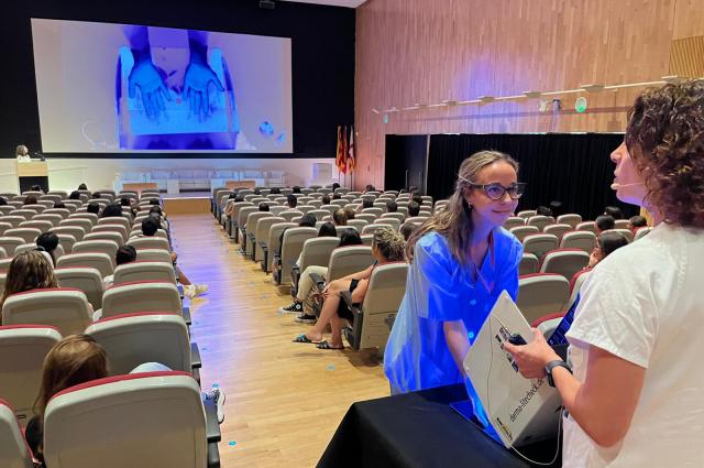 Acollida del personal d'Infermeria a l'Hospital de Bellvitge