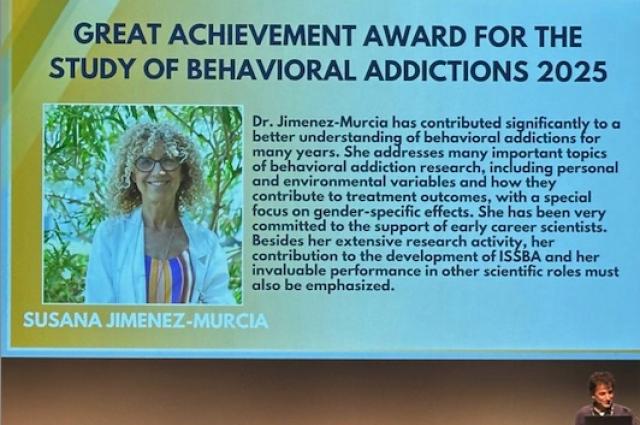 Premi ISSBA per a la Dra. Susana Jiménez-Múrcia
