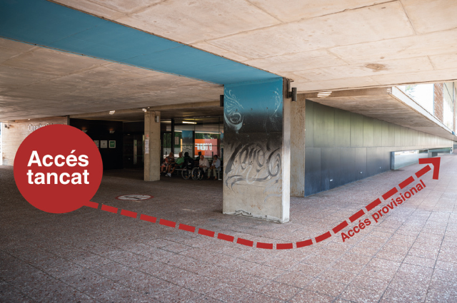 Dilluns 22/09 s’inicien les obres al vestíbul de Consultes Externes que comporten el tancament temporal de l’accés principal a l’edific