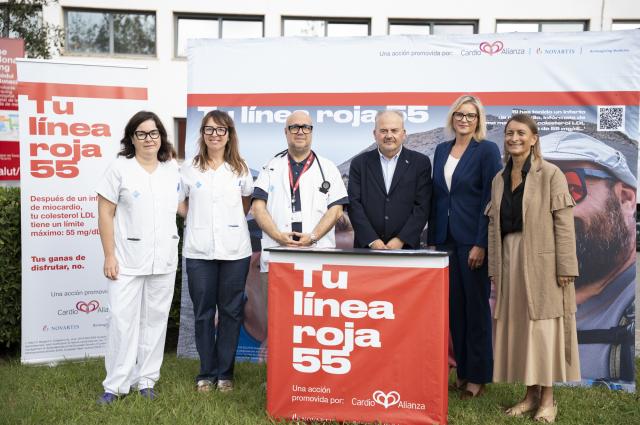 L'Hospital de Bellvitge acull “Tu Línea Roja 55” per conscienciar les persones que han patit un infart de miocardi sobre la importància de reduir el colesterol LDL