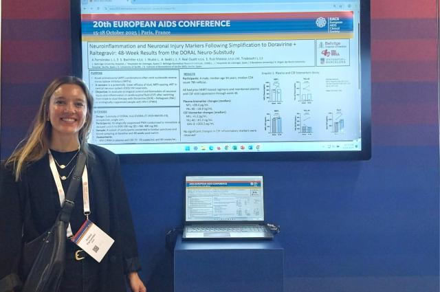 La Unitat de VIH-ITS presenta al Congrés Europeu de Sida un estudi sobre seguretat i efectes neurològics d’un tractament