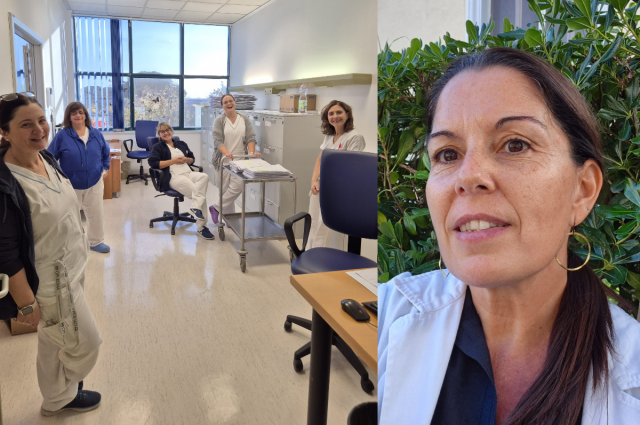 Estada formativa a l’Hospital Lazzaro Spallanzani de la infermera de pràctica avançada Amparo Grijota