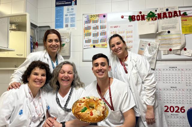 Tortell de reis a l'Hospital de Bellvitge