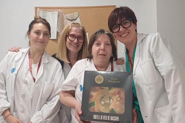 Tortell de reis a l'Hospital de Bellvitge