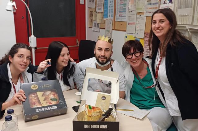 Tortell de reis a l'Hospital de Bellvitge