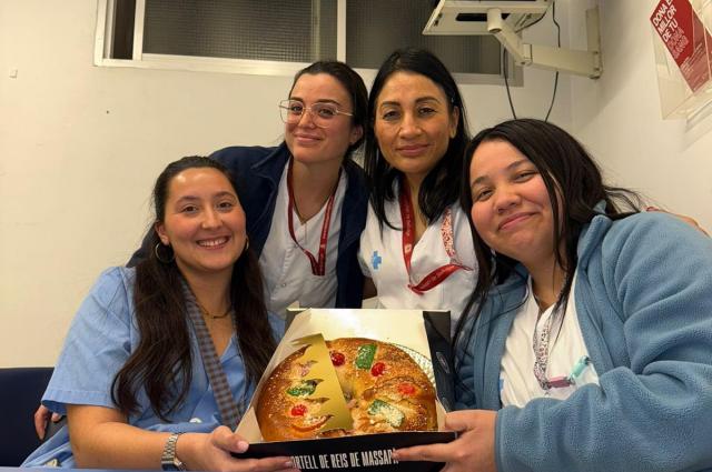 Tortell de reis a l'Hospital de Bellvitge