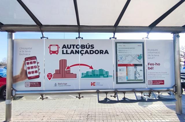 La parada del bus de connexió amb l’ICO renova la seva imatge