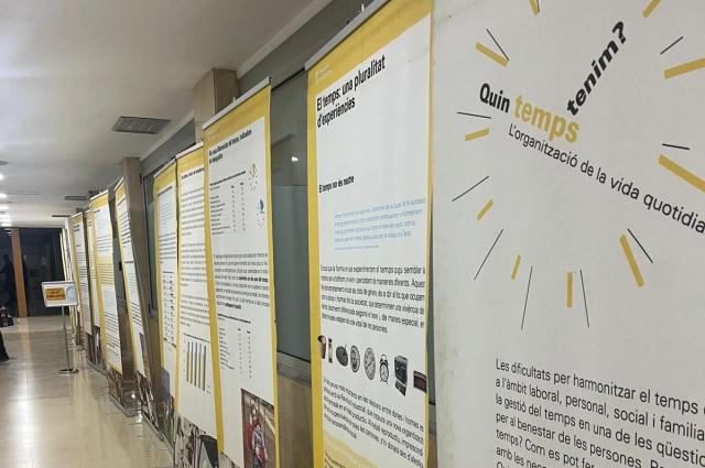 L’HUB acull una exposició que relaciona usos del temps i gènere amb motiu del Dia de la Dona