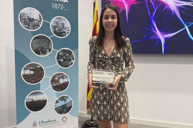Ainhoa García-Marrón Gallego rep el Premi Jove Talent a l’Atenció Hospitalària de la Societat Catalano-Balear d’Infermeria