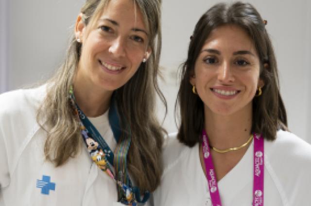 Cristina Quiñones i Paula Garcia, infermeres estomaterapeutes