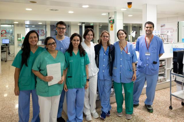 Estada a l’hospital de cinc ‘fellows’ de la Societat Europea de Medicina Intensiva