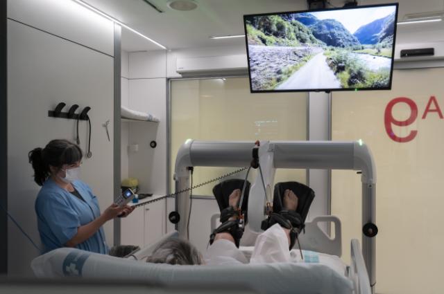 L’Hospital de Bellvitge impulsa la rehabilitació primerenca dels pacients ingressats a la UCI amb dos cicloergòmetres