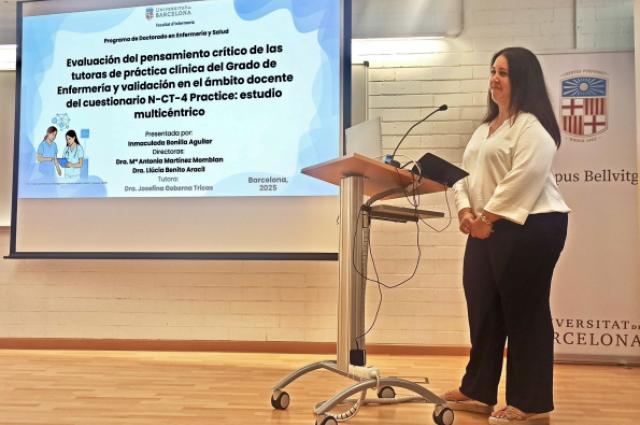 Defensa de la tesi doctoral de la infermera Inmaculada Bonilla