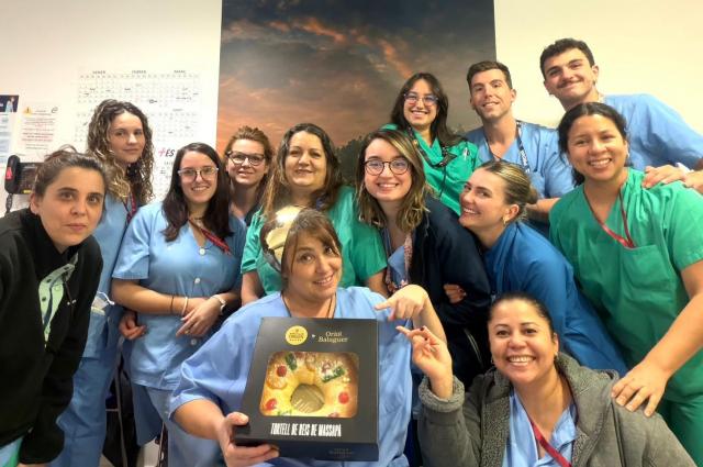 Tortell de reis a l'Hospital de Bellvitge