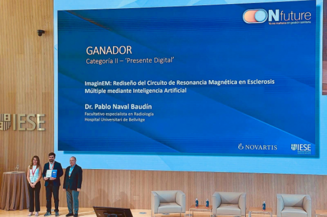 El projecte ImaginEM de Bellvitge rep un Premi IESE-Novartis per impulsar la IA en l’esclerosi múltiple