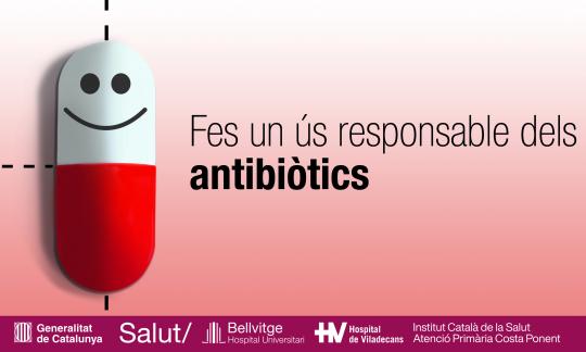 Campanya de la GTMS per fomentar l’ús òptim dels antibiòtics entre professionals i ciutadania